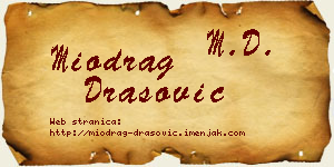 Miodrag Drašović vizit kartica